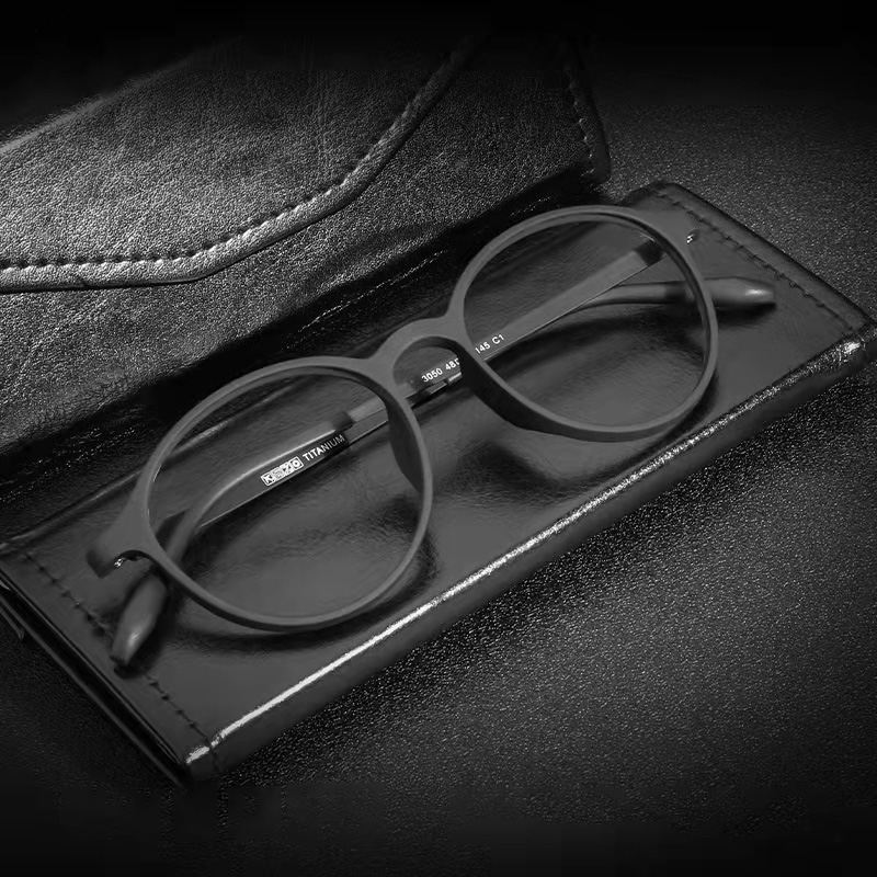 Gold 6138 - 超軽量ゴムチタンラウンドフレームブルーライトブロック老眼鏡男性コンピュータ老眼眼鏡拡大鏡眼鏡