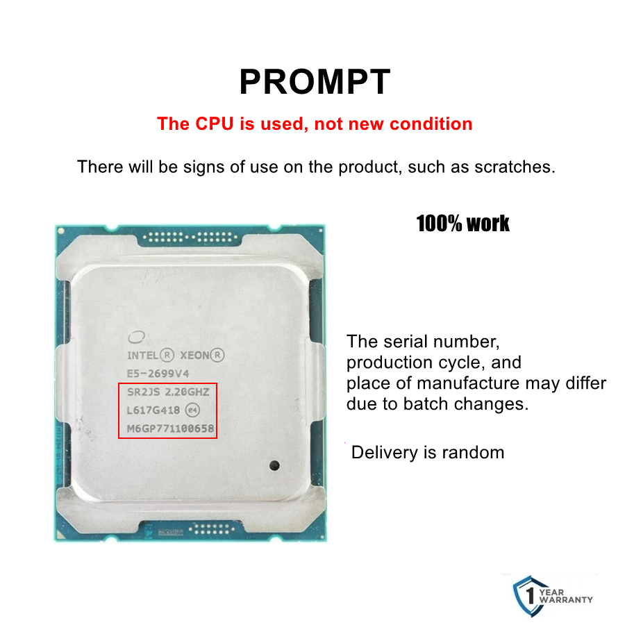 インテル xeon E5 2699 V4 CPU 22コア  - E5 2699 V4 のレビューと価格