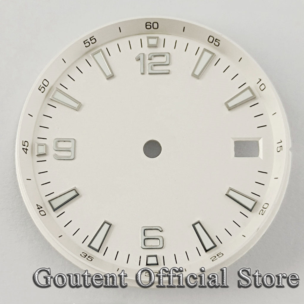 Goutent-発光滅菌時計ダイヤル、日付ウィンドウ付き移動 - Gold 6138 のレビューと価格